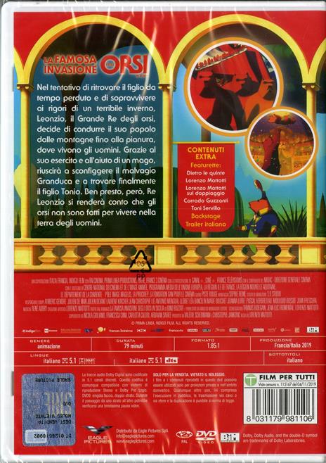 La famosa invasione degli orsi in Sicilia. Con gioco degli orsi (DVD) di Lorenzo Mattotti - DVD - 3