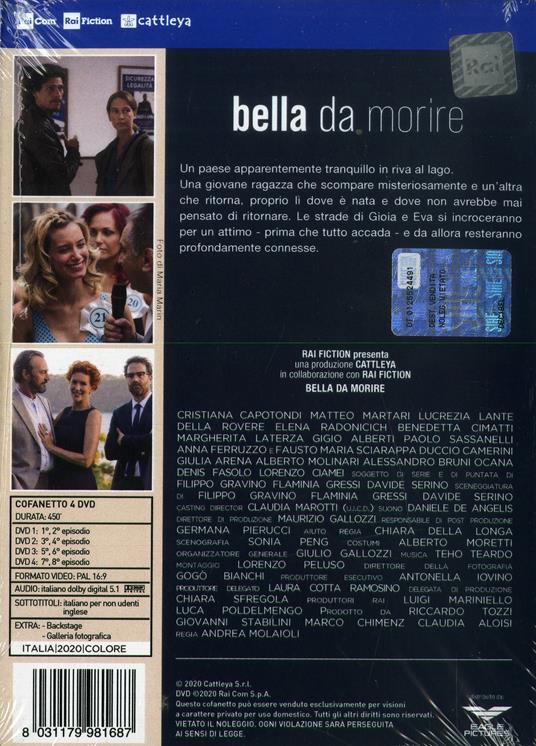 Bella da morire. Serie TV ita (4 DVD) di Andrea Molaioli - DVD - 2