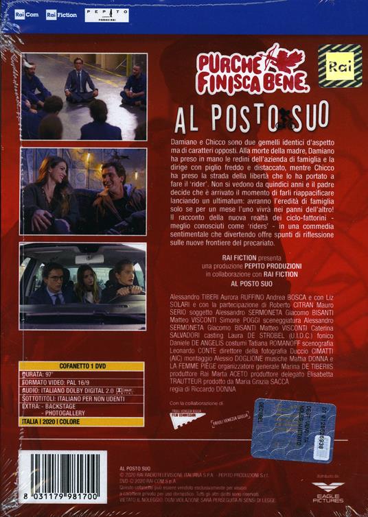 Al posto suo. Purché finisca bene. Serie TV ita (DVD) di Riccardo Donna - DVD - 2