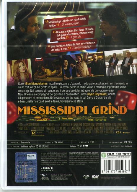Mississippi Grind (DVD) di Anna Boden,Ryan Fleck - DVD - 2