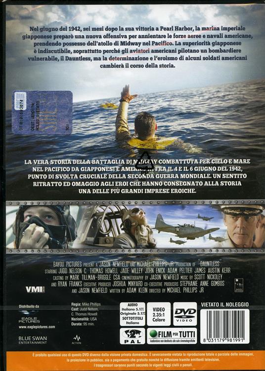 Dauntless. La battaglia di Midway (DVD) di Mike Phillips - DVD - 2