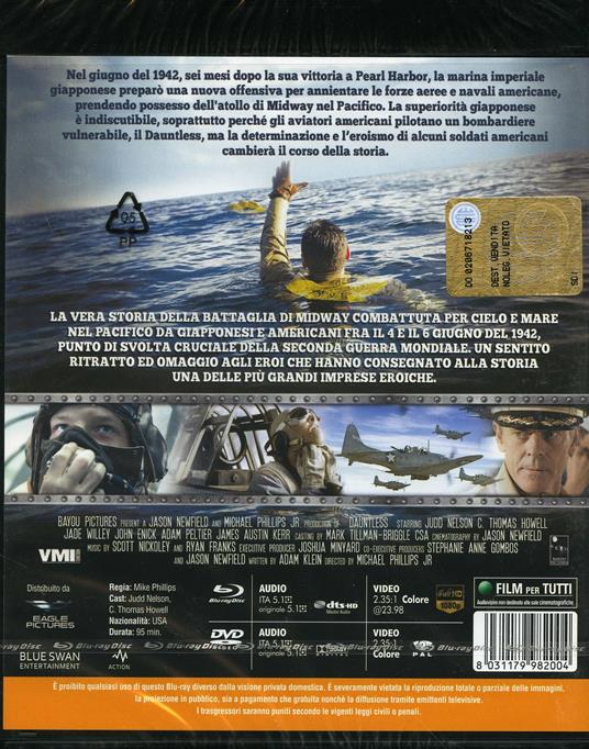 Dauntless. La battaglia di Midway (DVD + Blu-ray) di Mike Phillips - DVD + Blu-ray - 2