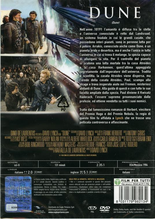 Dune (DVD) di David Lynch - DVD - 2