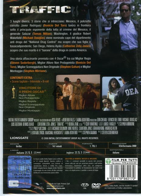Traffic (DVD con calendario 2021) di Steven Soderbergh - DVD - 2