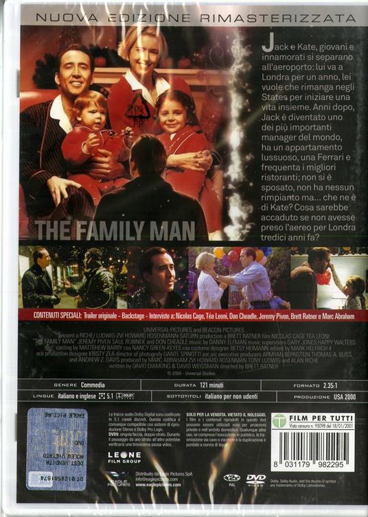The The Family Man (DVD con calendario 2021) di Brett Ratner - DVD - 2