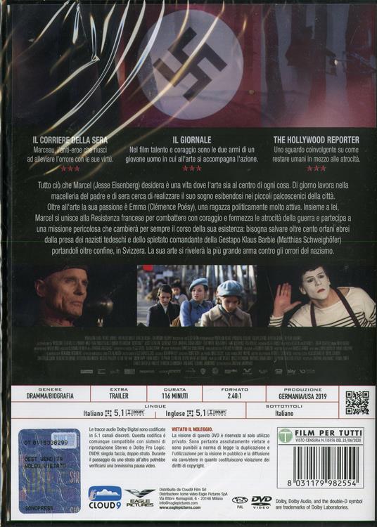 Resistance. La voce del silenzio (DVD) di Jonathan Jakubowicz - DVD - 2