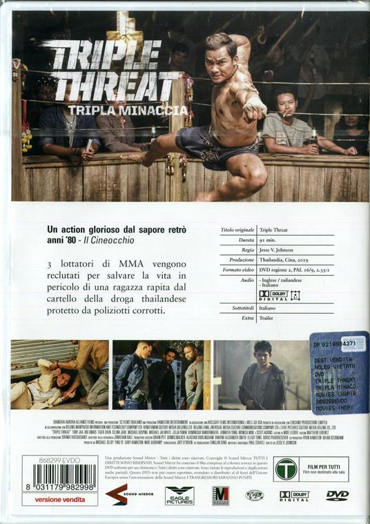 Triple Threat. Tripla minaccia (DVD) di Jesse V. Johnson - DVD - 2