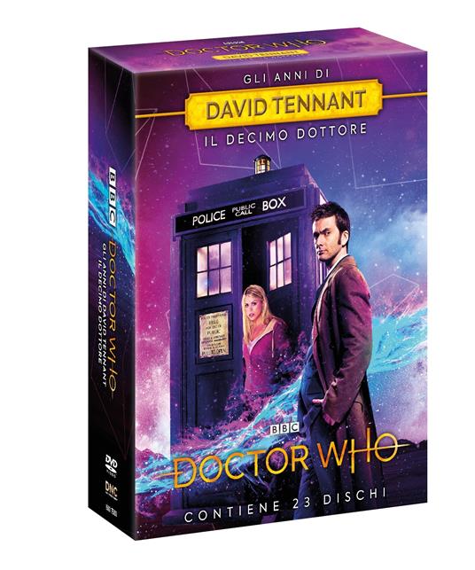 Cofanetto Doctor Who. Gli anni di David Tennant. Stagioni 2-3-4 + The Specials. Serie TV ita (23 DVD) di James Hawes,Euros Lyn,Graeme Harper,James Strong,Dan Zeff - DVD