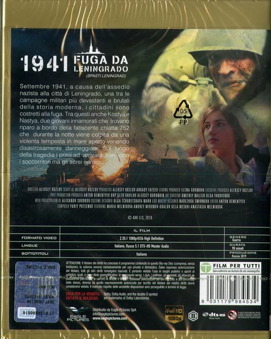1941. Fuga da Leningrado (Blu-ray) di Aleksey Kozlov - Blu-ray - 2