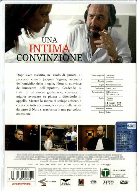 Una intima convinzione (DVD) di Antoine Raimbault - DVD - 2