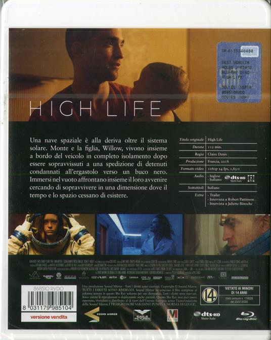 High Life (Blu-ray) di Claire Denis - Blu-ray - 2