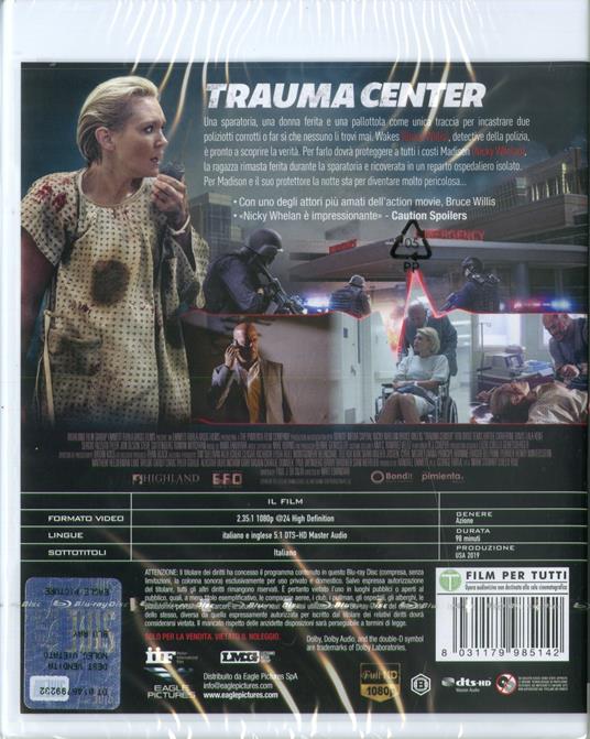 Trauma Center. Caccia al testimone (Blu-ray) di Matt Eskandari - Blu-ray - 2