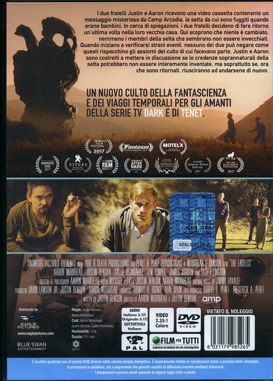 The Endless. Viaggi nel tempo (DVD) di Justin Benson,Aaron Moorhead - DVD - 2