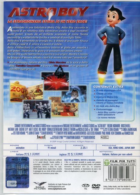 Astro Boy. New Edition. Con calendario 2021 (DVD) di David Bowers - DVD - 2