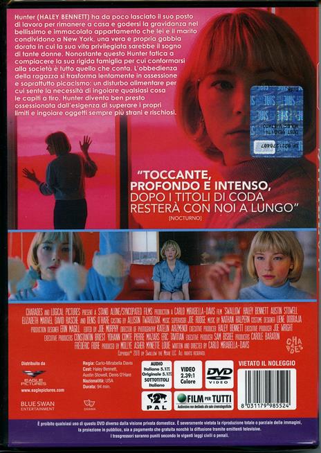 Swallow (DVD) di Carlo Mirabella-Davis - DVD - 2