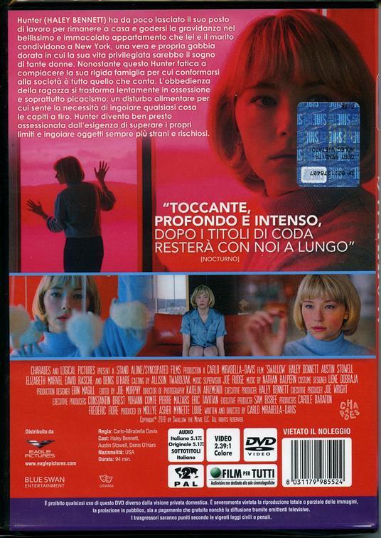 Swallow (DVD) di Carlo Mirabella-Davis - DVD - 2