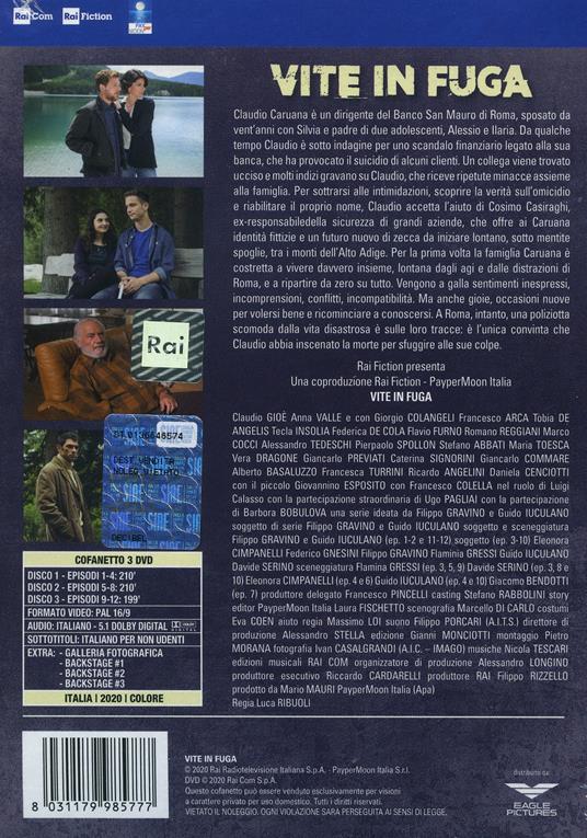 Vite in fuga (3 DVD) di Luca Ribuoli - DVD - 2