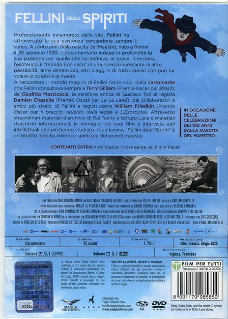 Fellini degli spiriti (DVD) di Selma Dell'Olio - DVD - 2