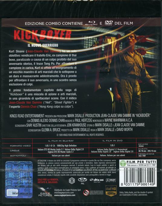 Kickboxer. Il nuovo guerriero. Edizione Remastered (DVD + Blu-ray) di Mark DiSalle,David Worth - DVD + Blu-ray - 2