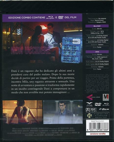 Non uccidere (DVD + Blu-ray) di David Victori - DVD + Blu-ray - 2