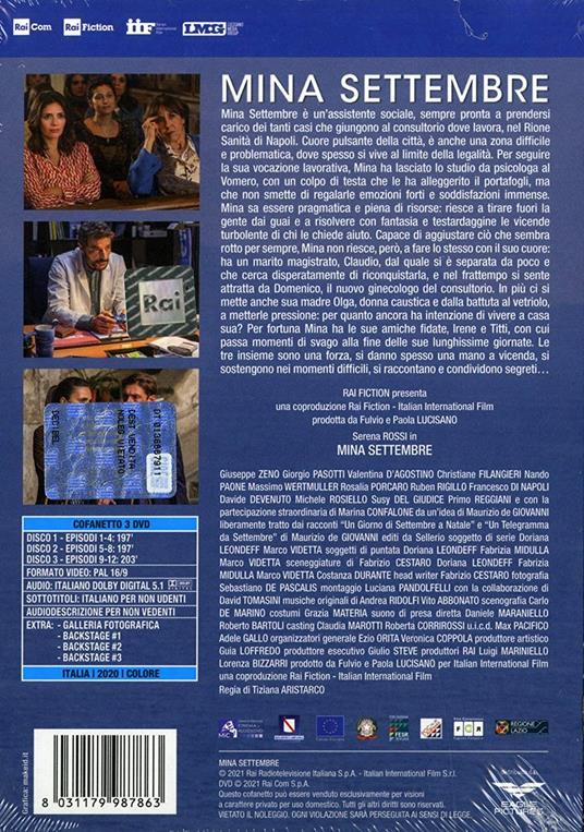 Mina Settembre (3 DVD) di Tiziana Aristarco - DVD - 2