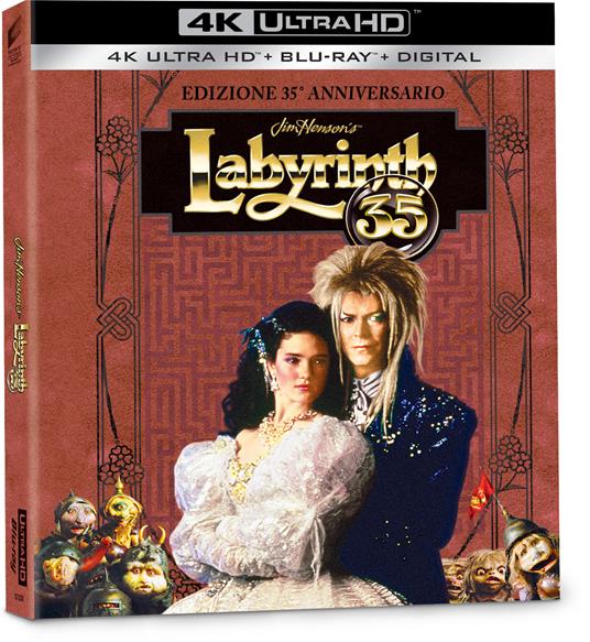 Labyrinth. Dove tutto è possibile (Anniversary Edition Blu-ray + Blu-ray Ultra HD 4K) di Jim Henson - Blu-ray + Blu-ray Ultra HD 4K