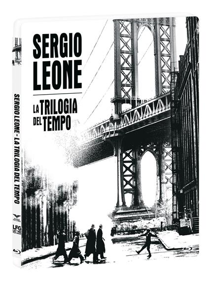 Cofanetto Sergio Leone. La trilogia del tempo. Steelbook + Libro (3 Blu-ray) di Sergio Leone