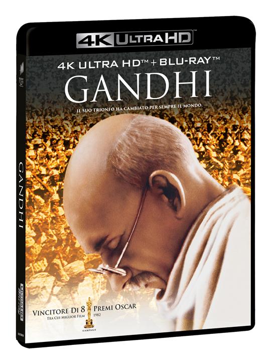 Gandhi (2 Blu-ray + 2 Blu-ray Ultra HD 4K) di Richard Attenborough - Blu-ray + Blu-ray Ultra HD 4K