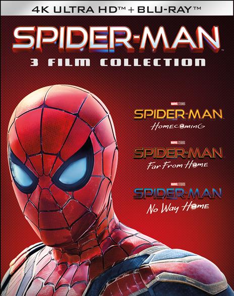 Spider-Man Home Collection 1-3 (3 Blu-ray + 3 Blu-ray Ultra HD 4K Slipcase + Card) di Sam Raimi - 3