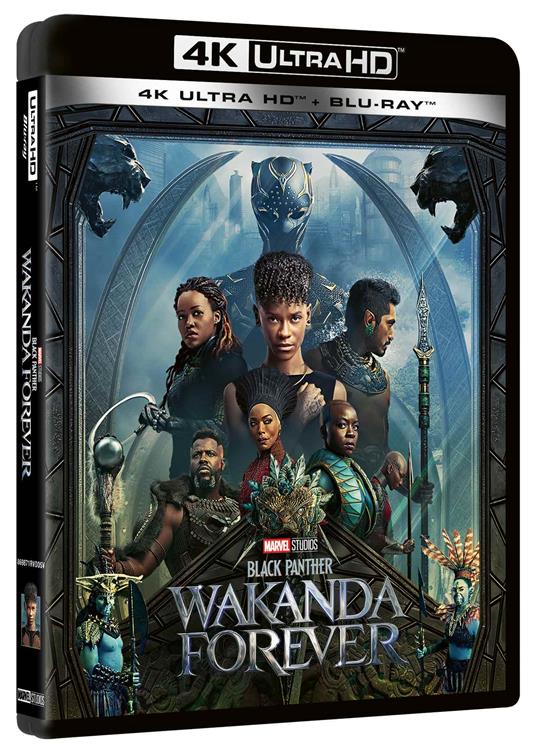 Black Panther. Wakanda Forever (Blu-ray + Blu-ray Ultra HD 4K + poster) di Ryan Coogler - Blu-ray + Blu-ray Ultra HD 4K