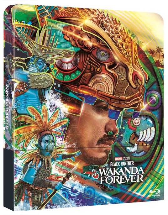 Black Panther. Wakanda Forever. Steelbook Talokan (Blu-ray + Blu-ray Ultra HD 4K + poster) di Ryan Coogler - Blu-ray + Blu-ray Ultra HD 4K