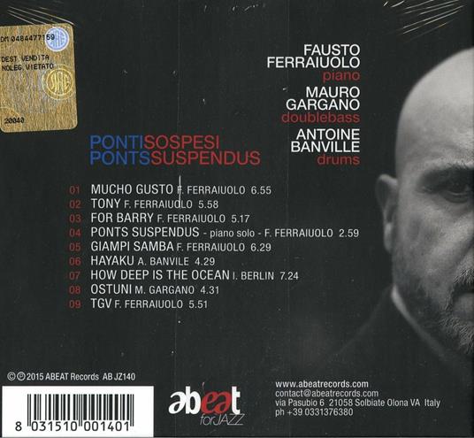 Ponti sospesi - CD Audio di Fausto Ferraiuolo - 2