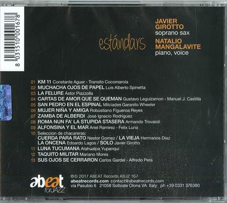 Estandars - CD Audio di Javier Girotto,Natalio Luis Mangalavite - 2