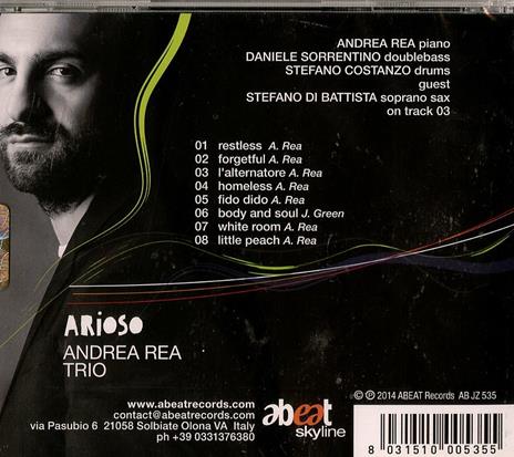 Arioso - CD Audio di Andrea Rea - 2