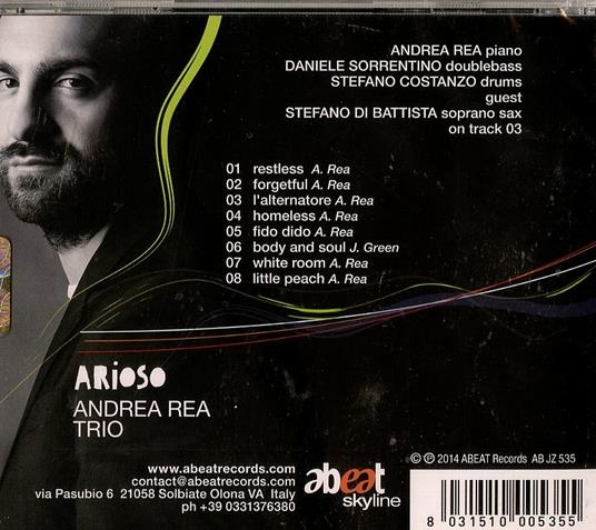Arioso - CD Audio di Andrea Rea - 2