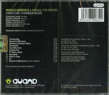 Hardcore Chamber Music - CD Audio di Manlio Maresca - 2