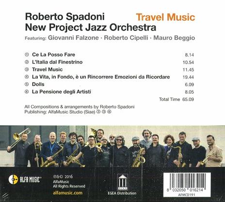 Travel Music - CD Audio di Roberto Spadoni - 2
