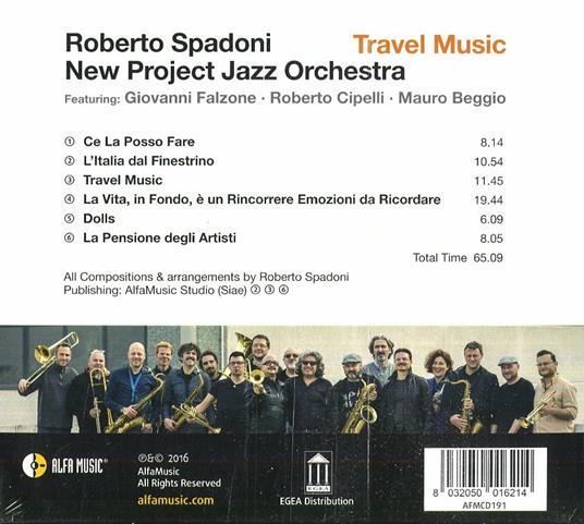 Travel Music - CD Audio di Roberto Spadoni - 2
