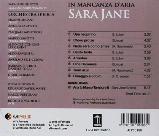 In mancanza d'aria - CD Audio di Sara Jane - 2