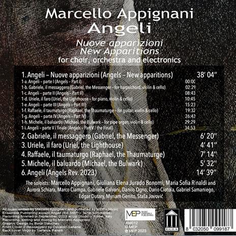 Angeli - Nuove Apparizioni - New Apparitions - CD Audio di Marcello Appignani - 2