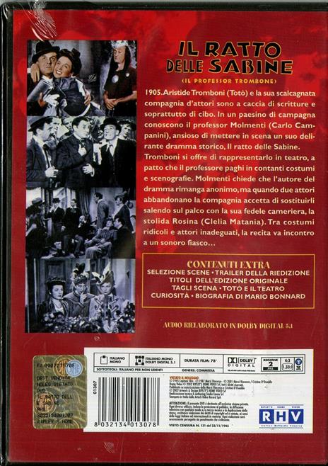Il ratto delle Sabine di Mario Bonnard - DVD - 2