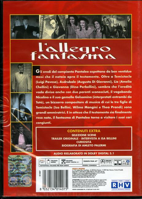 Totò L'Allegro Fantasma (DVD) di Amleto Palermi - DVD - 2