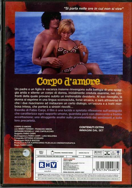 Corpo d'amore di Fabio Carpi - DVD - 2