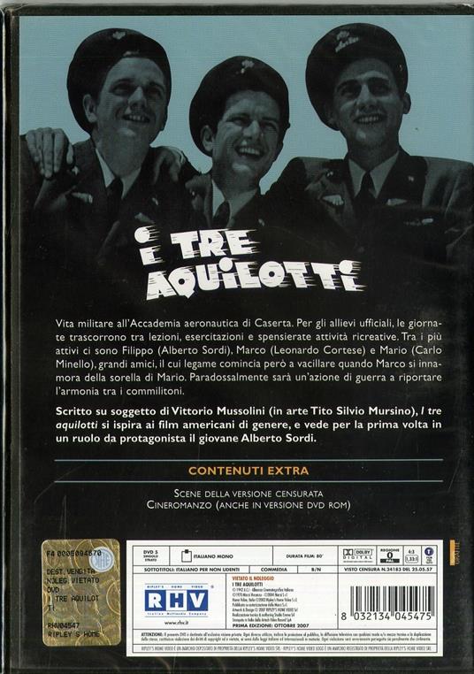 I tre aquilotti di Mario Mattoli - DVD - 2