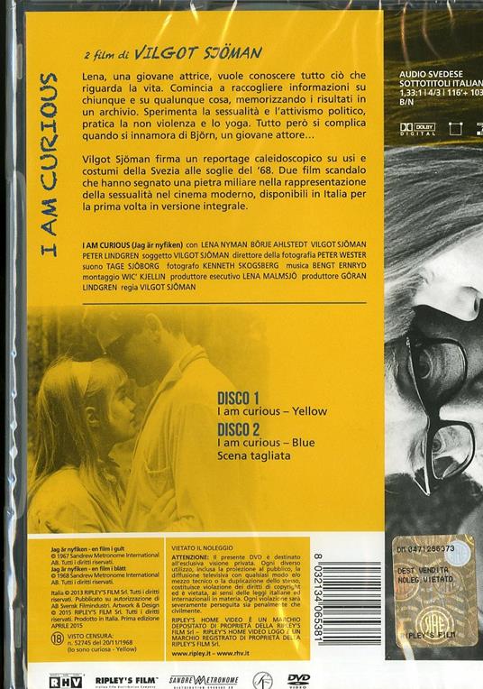 I Am Curious (2 DVD) di Vilgot Sjöman - 2