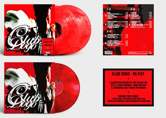 Mi fist (Triplo vinile colorato: 2 LP trasparenti fumè rossi + LP marmorizzato rosso) - Vinile LP di Club Dogo