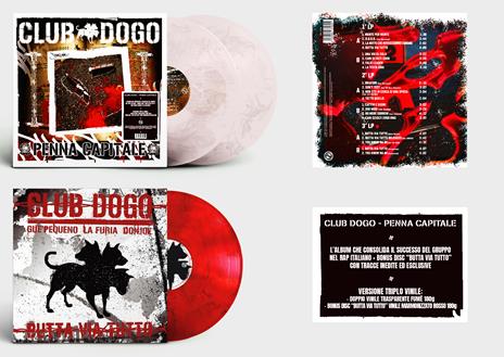 Penna Capitale (2 vinili trasparente fumè + 1 vinile marmorizzato rosso) - Vinile LP di Club Dogo