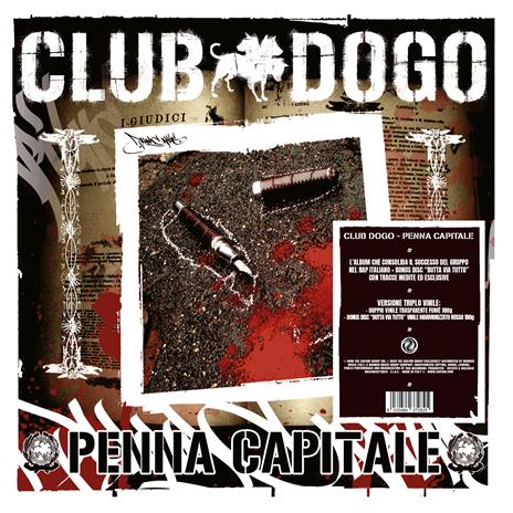 Penna Capitale (2 vinili trasparente fumè + 1 vinile marmorizzato rosso) - Vinile LP di Club Dogo - 2