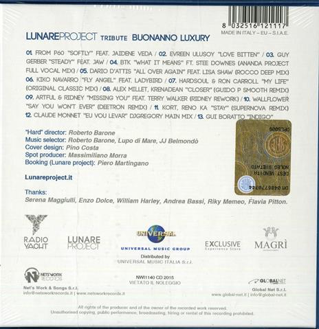 Lunare Project Tribute - CD Audio - 2