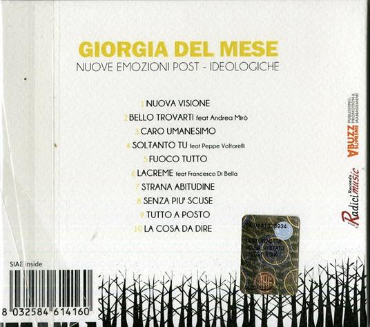 Nuove emozioni post ideologiche - CD Audio di Giorgia Del Mese - 2